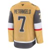 Miehille NHL Vegas Golden Knights Pelipaita Fanatics Premium Alex Pietrangelo 2024-25 koti